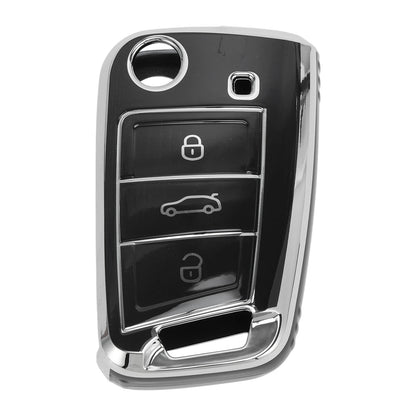 TPU Silicone Car Key Case for VW Golf 7 (2013–2020) - 3 Buttons