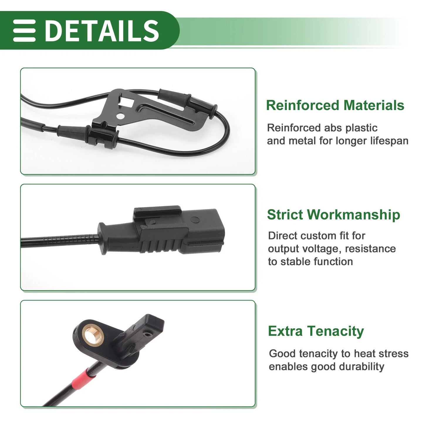 ABS Wheel Speed Sensor No. 58940J9000 for Hyundai Kona (2018–2023)