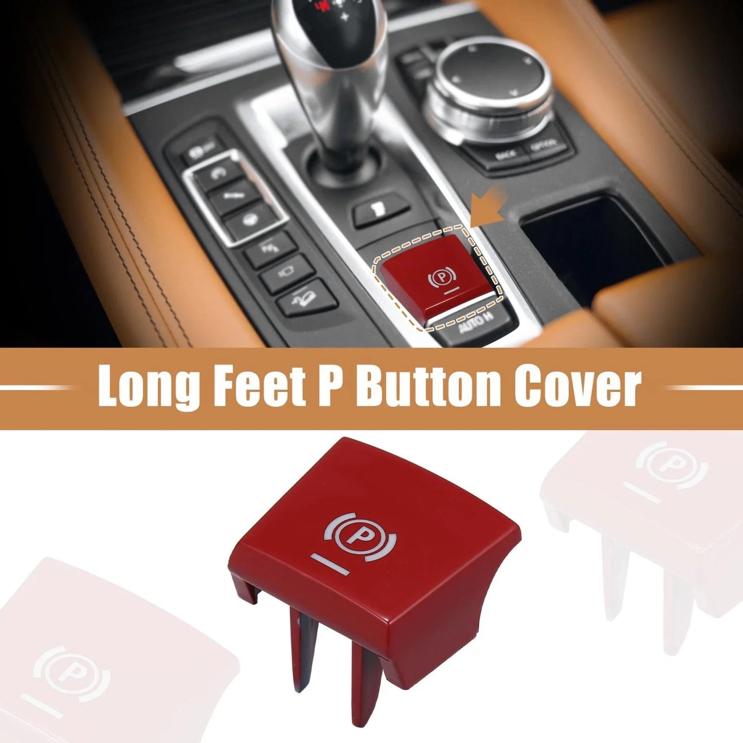 P Button Cover for BMW F01 F02 F12 F10 F07 F25 F26 Red