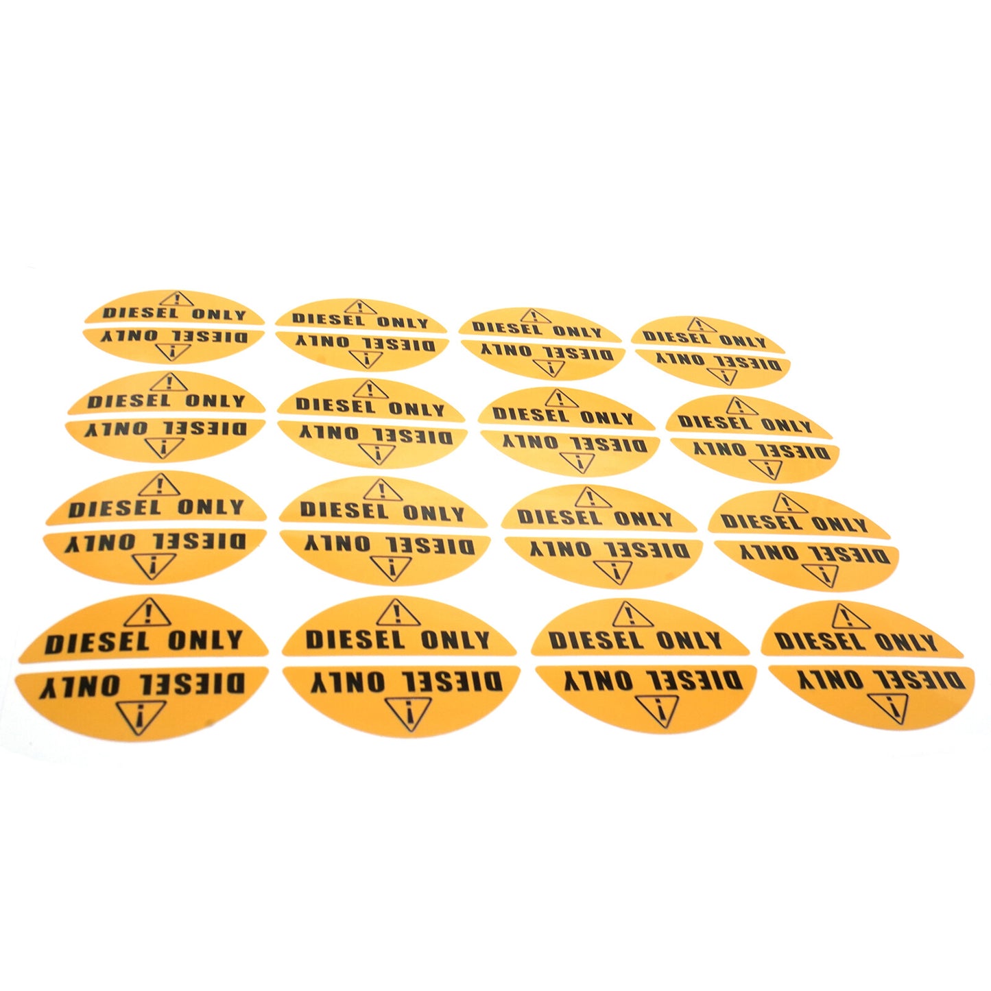 16X Diesel Only Yellow Sticker Decal for Fuel Door (Universal)