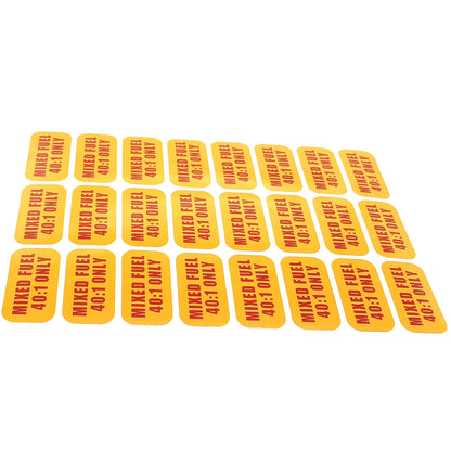24X Fuel 40:1 Stickers for Gasoline Diesel Tank
