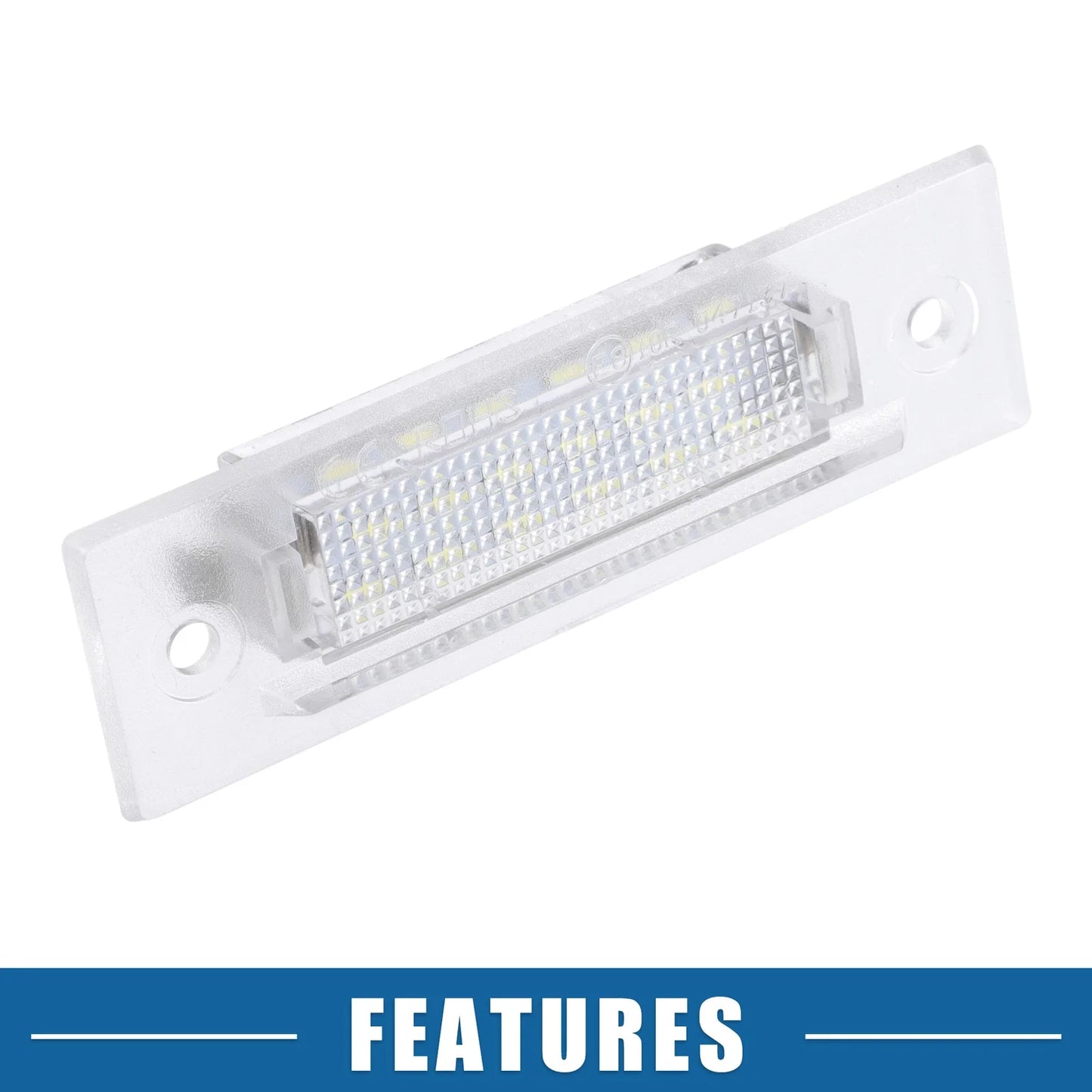 2 x 6500K White LED License Plate Lights for Porsche Boxster (1999-2004)
