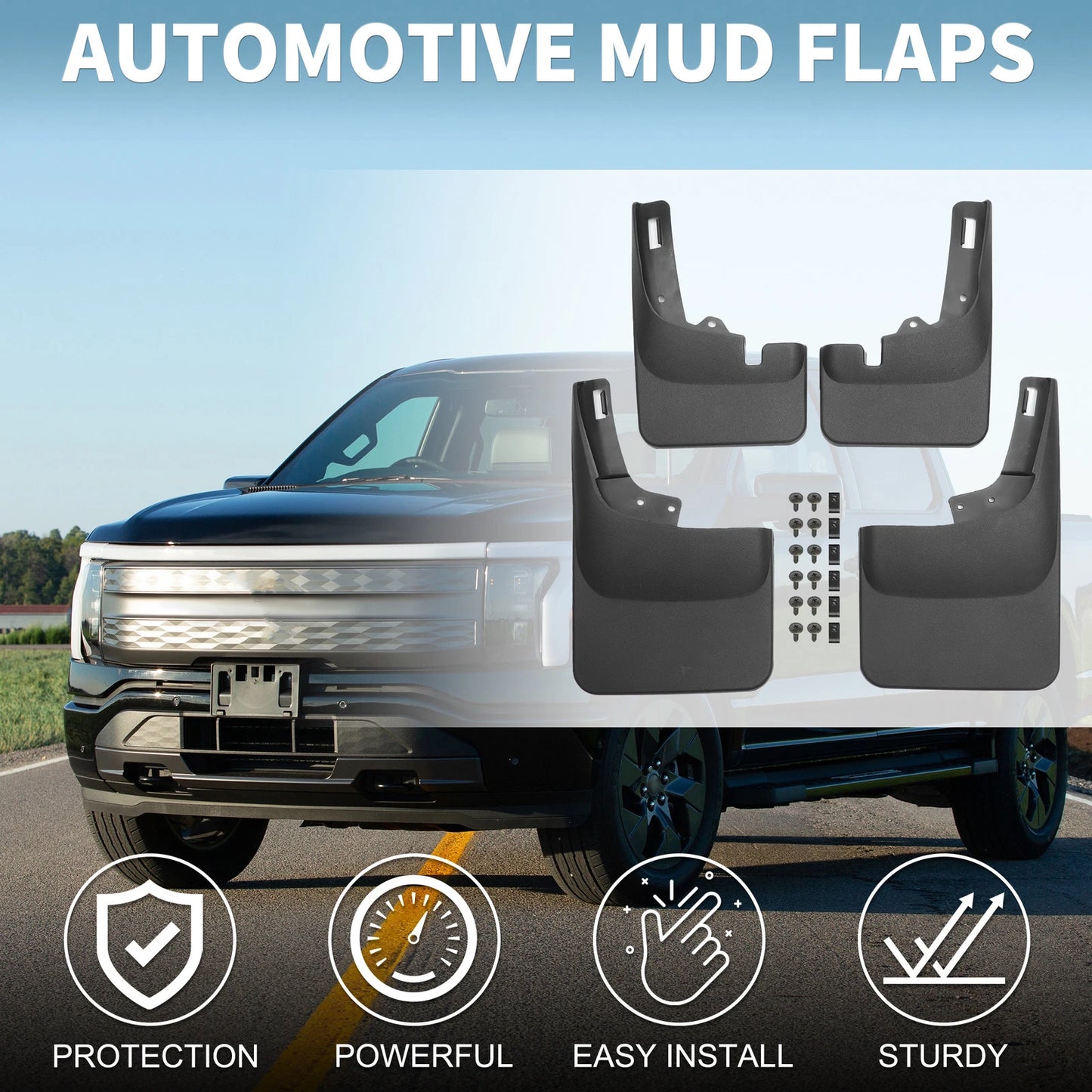 Mud Flap Splash Guard for Ford F-150 (2021–2024)