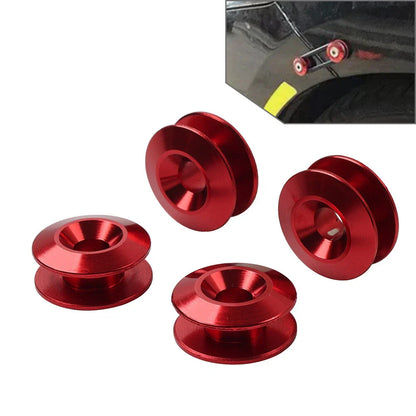 4PCS Red Quick Release Bumper Holder Clips for Trunk Hatch Lid