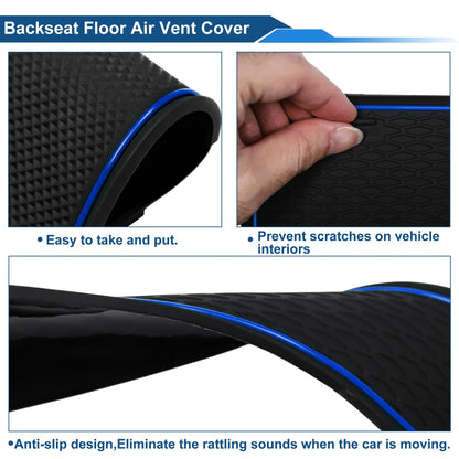 16 Pcs Non-Slip Mat for BMW X3 (2018–2019) PVC Blue