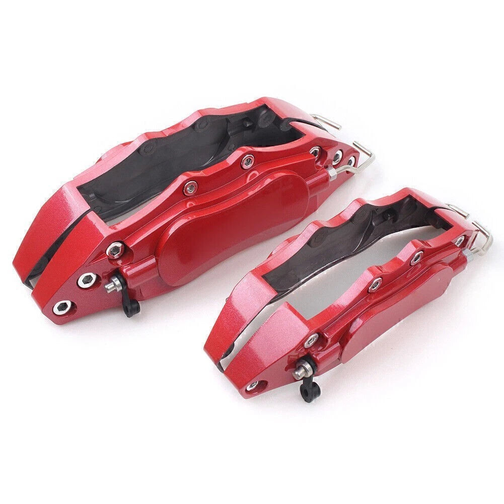 Set of 4 3DStyle Metal Brake Caliper Covers Universal Red