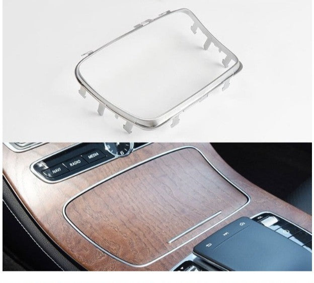 Chrome Center Cup Holder Frame Trim for Mercedes Benz E Class (2016–2023)