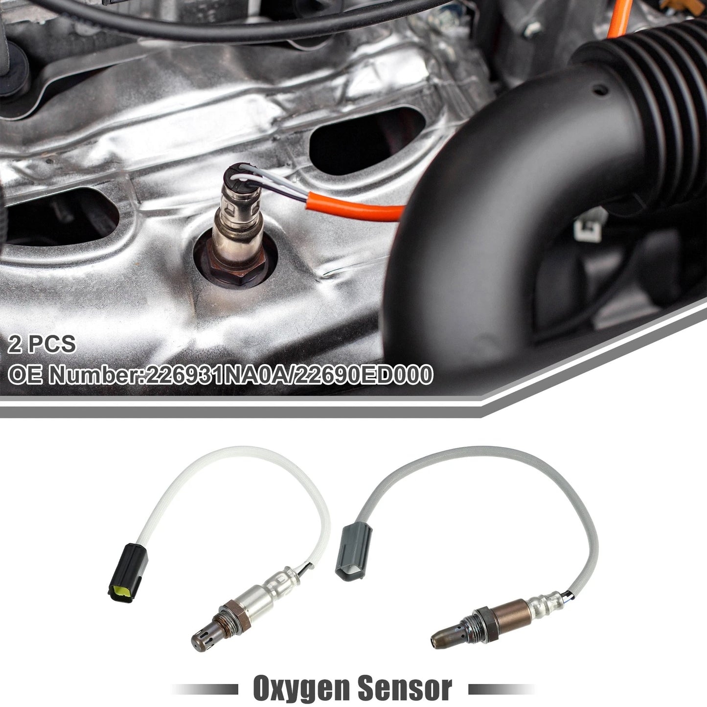 2Pcs O2 Oxygen Sensor for Nissan Maxima (2010–2013) 3.5L