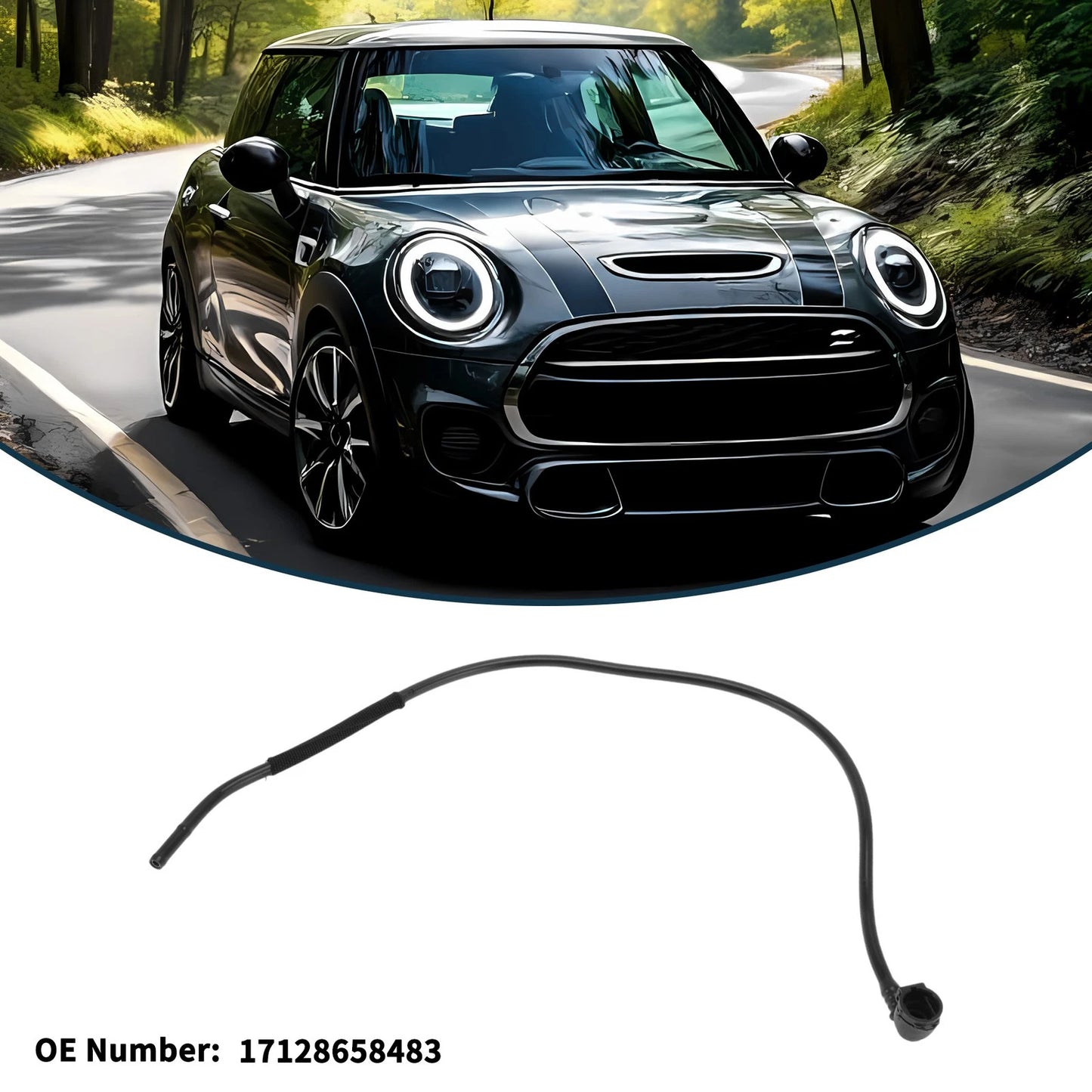 Radiator Hose for BMW Mini Cooper F57-F60 (2017–2023) No. 17128658483 Rubber