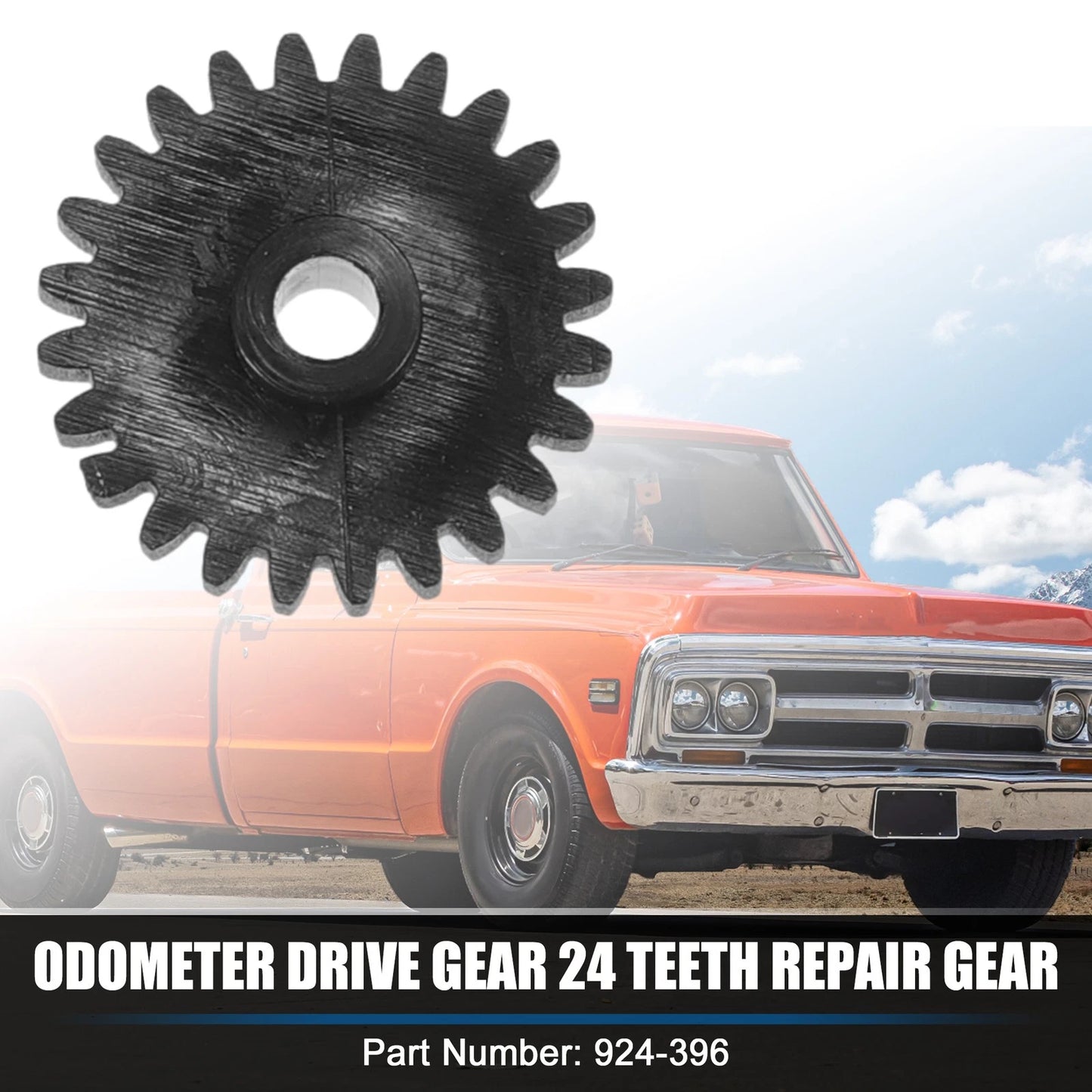 24 Teeth Odometer Repair Gear for Chevrolet GM Models (Plastic Black)