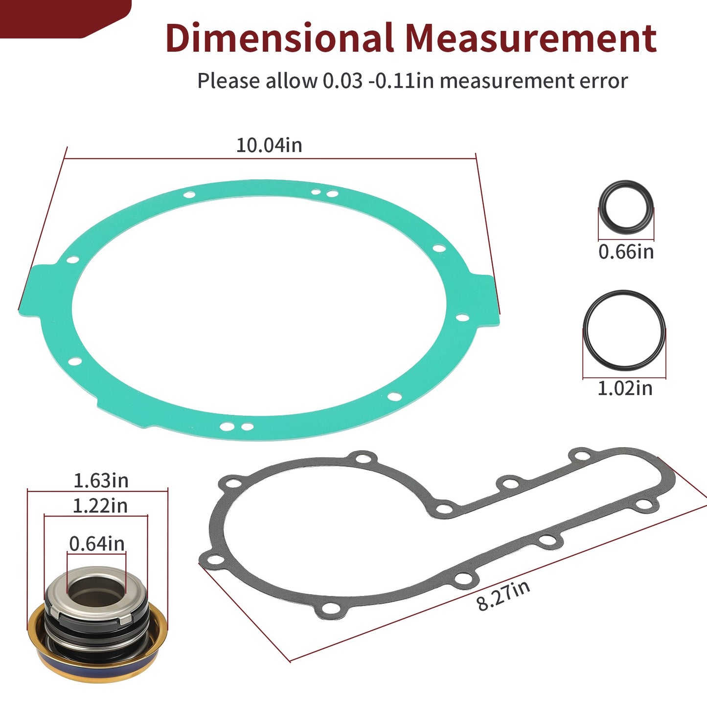 Water Pump Seal & Gasket Kit for Polaris Scrambler 850 (2013–2025)