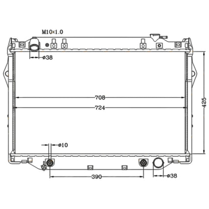 Radiator for Toyota Land Cruiser 80 (1992–1998)