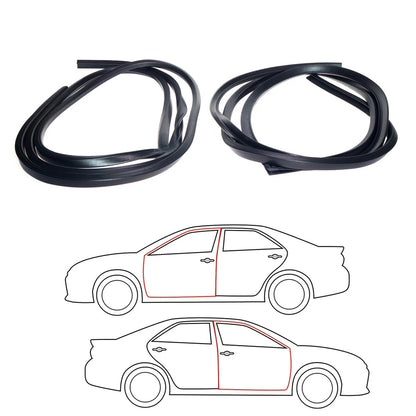 Set of 4 Door Weatherstrip Seals for Nissan Datsun Sunny B110 (1970–1972)