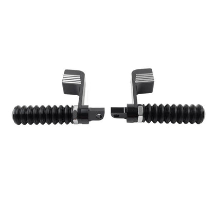 Black Spun Blade Front Axle Caps Nut Covers for Harley Softail Dyna