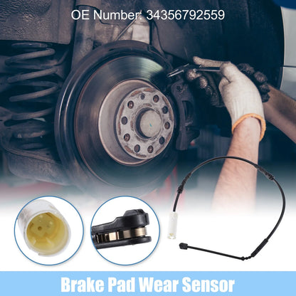 Brake Pad Sensor Front Disc Wear Indicator for BMW Black