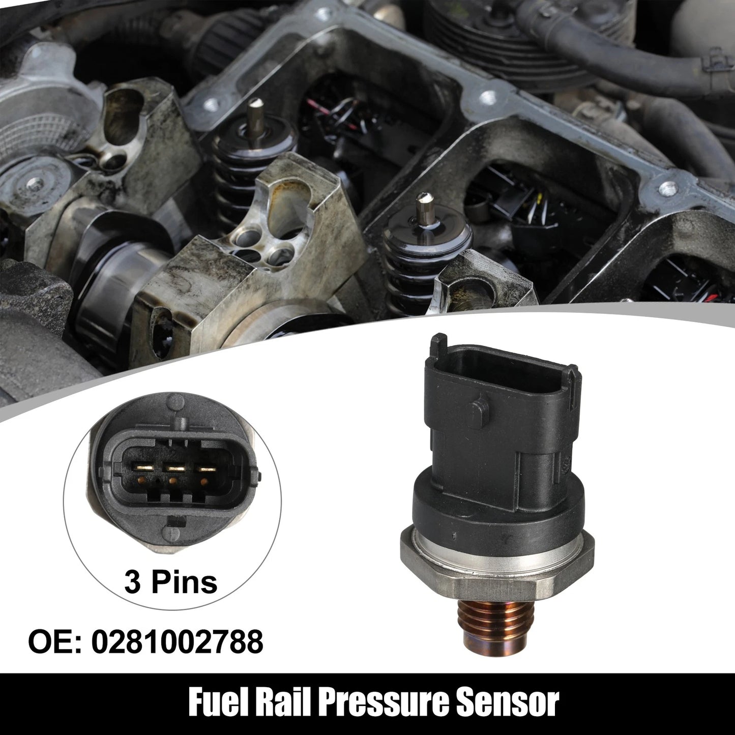 Fuel Rail Pressure Sensor 0281002788 for BMW 3 Series