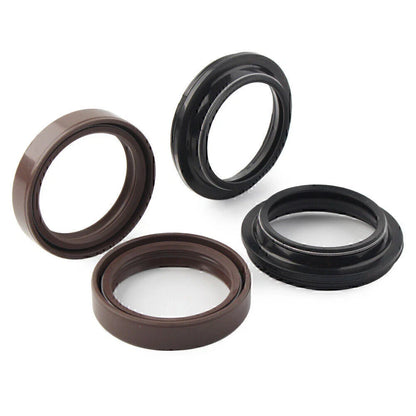 4 x Brown 43x55mm Motorcycle Front Damper Shock Absorber Fork Seal