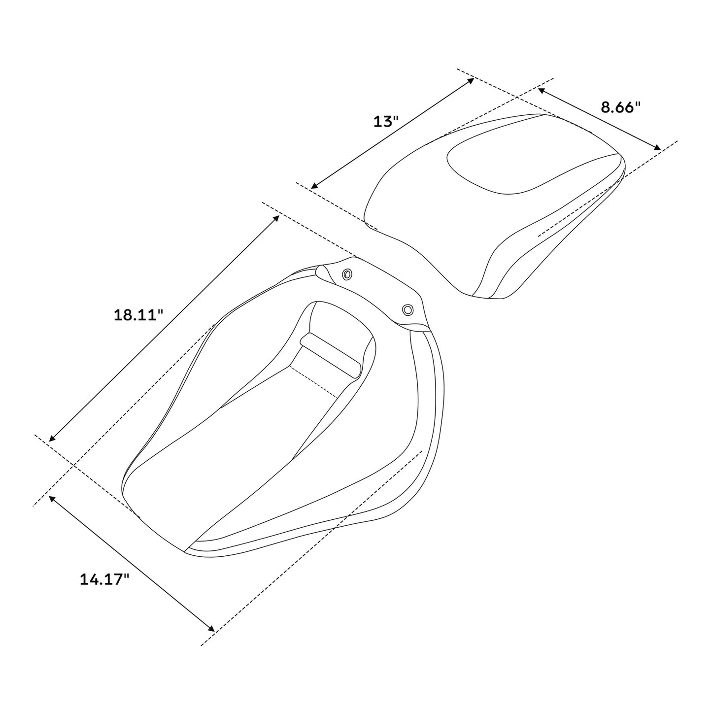 Rider Driver Seats for Harley Breakout FXBR FXBRS (2018 - 2023)