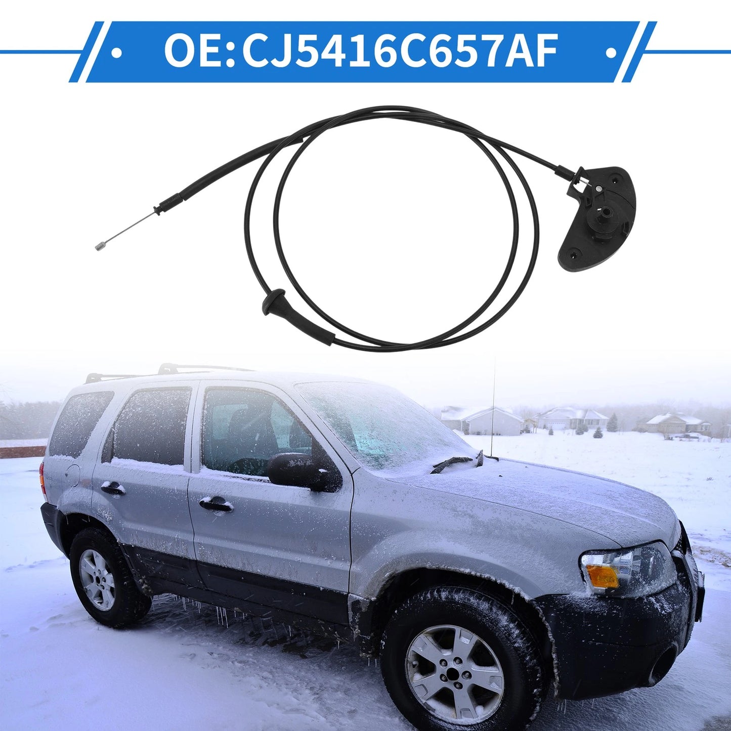Hood Release Cable No.CJ5416C657AF for Ford Escape (2013)