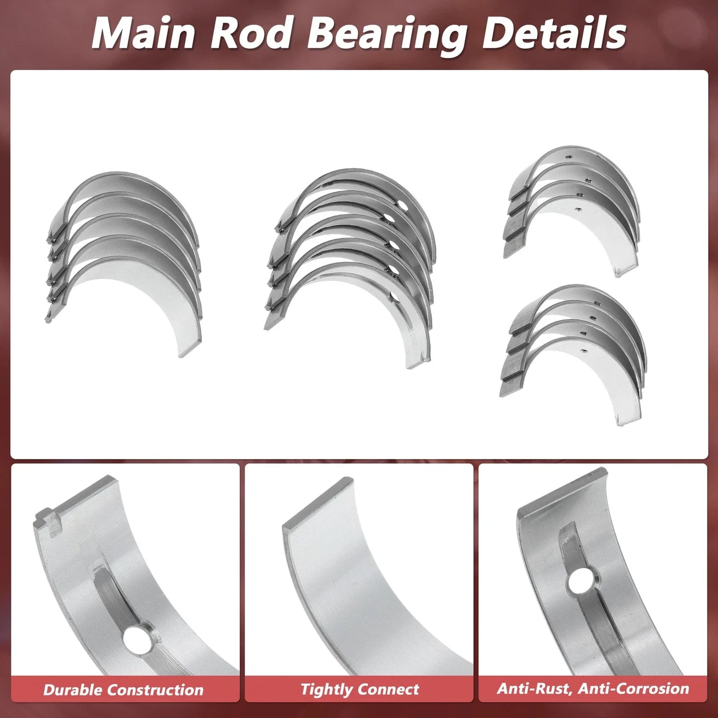 Main Bearing & Connecting Rod Bearing Kit for Hyundai Tucson (2010-2015)