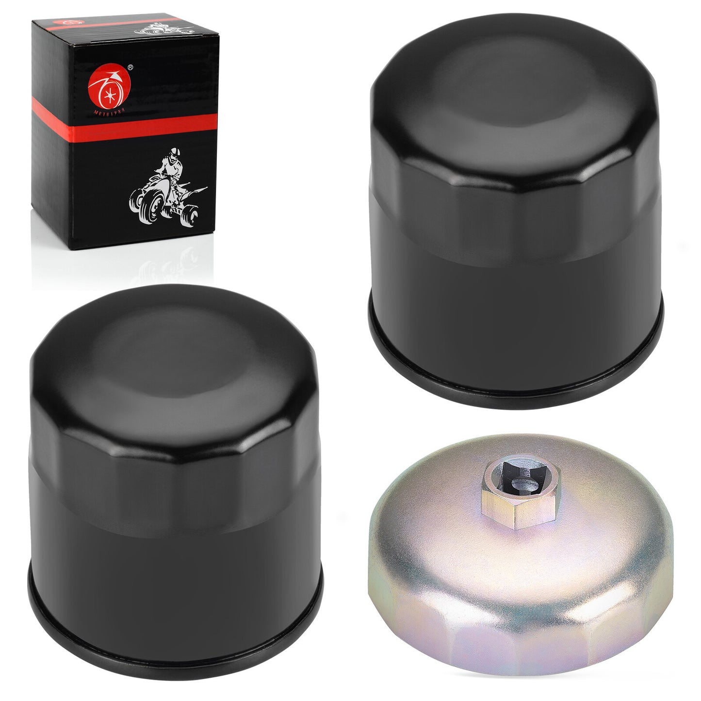 2X Oil Filter & Wrench Tool for Honda Shadow 700 750 800