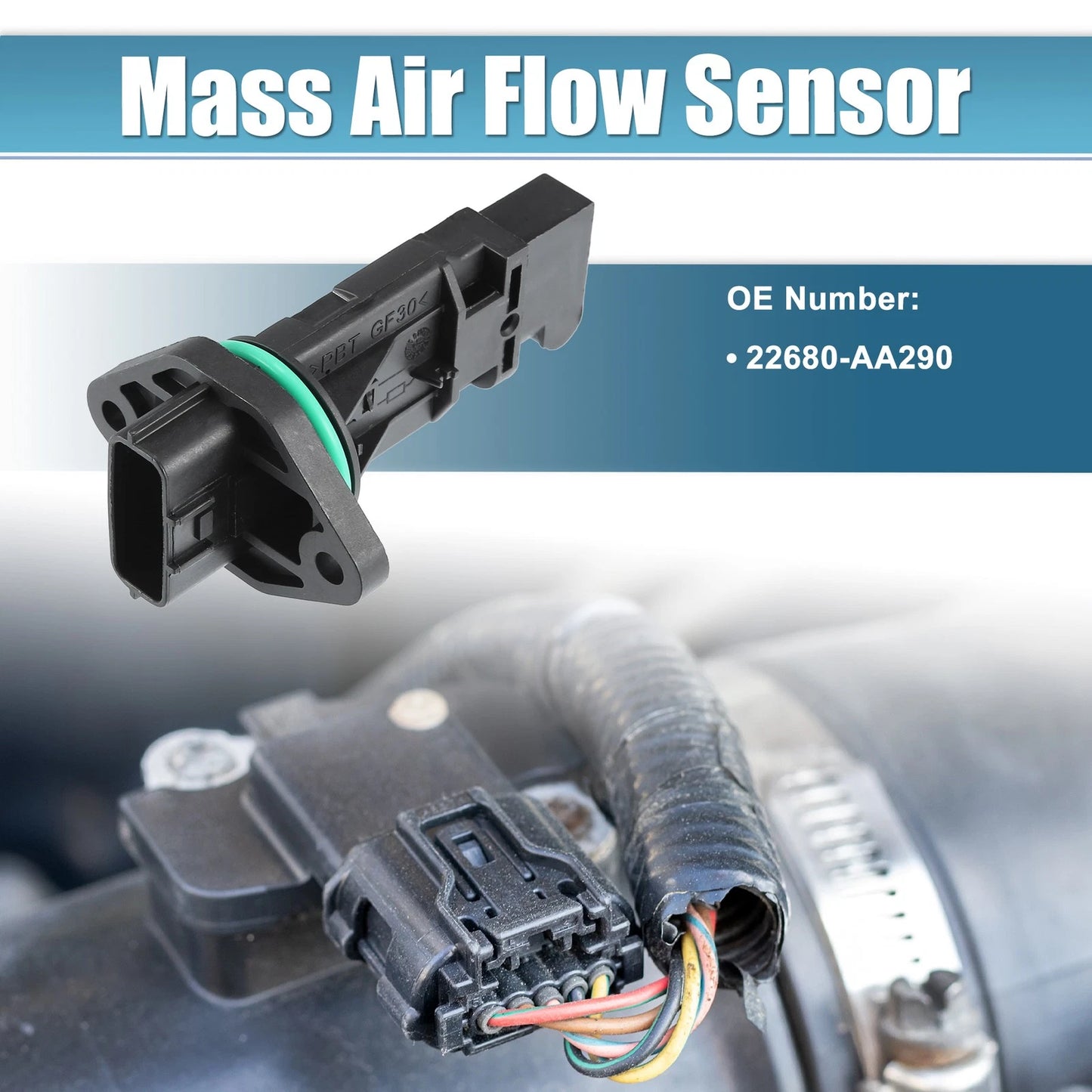 Mass Air Flow Sensor for Nissan Pathfinder (2002–2003) No. 22680-AA290
