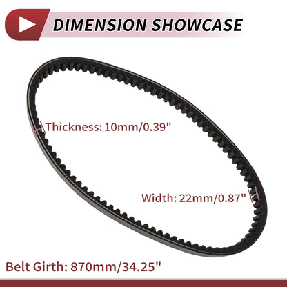 Drive Belt V-Belt for Yamaha YP250 YP Majesty 250 (1995–2006)