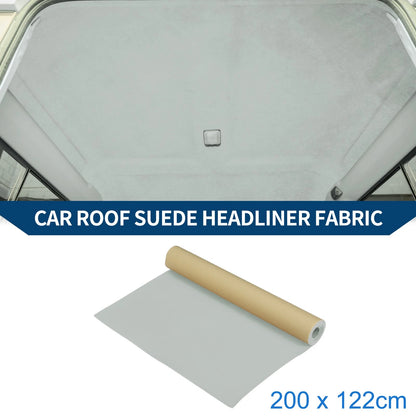 150G Suede Headliner Fabric for Car Roof Repair (80"Lx47"W) Light Gray