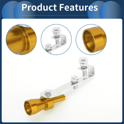 Turbo Sound Exhaust Muffler Pipe Whistle for Universal Fit (1 Set)