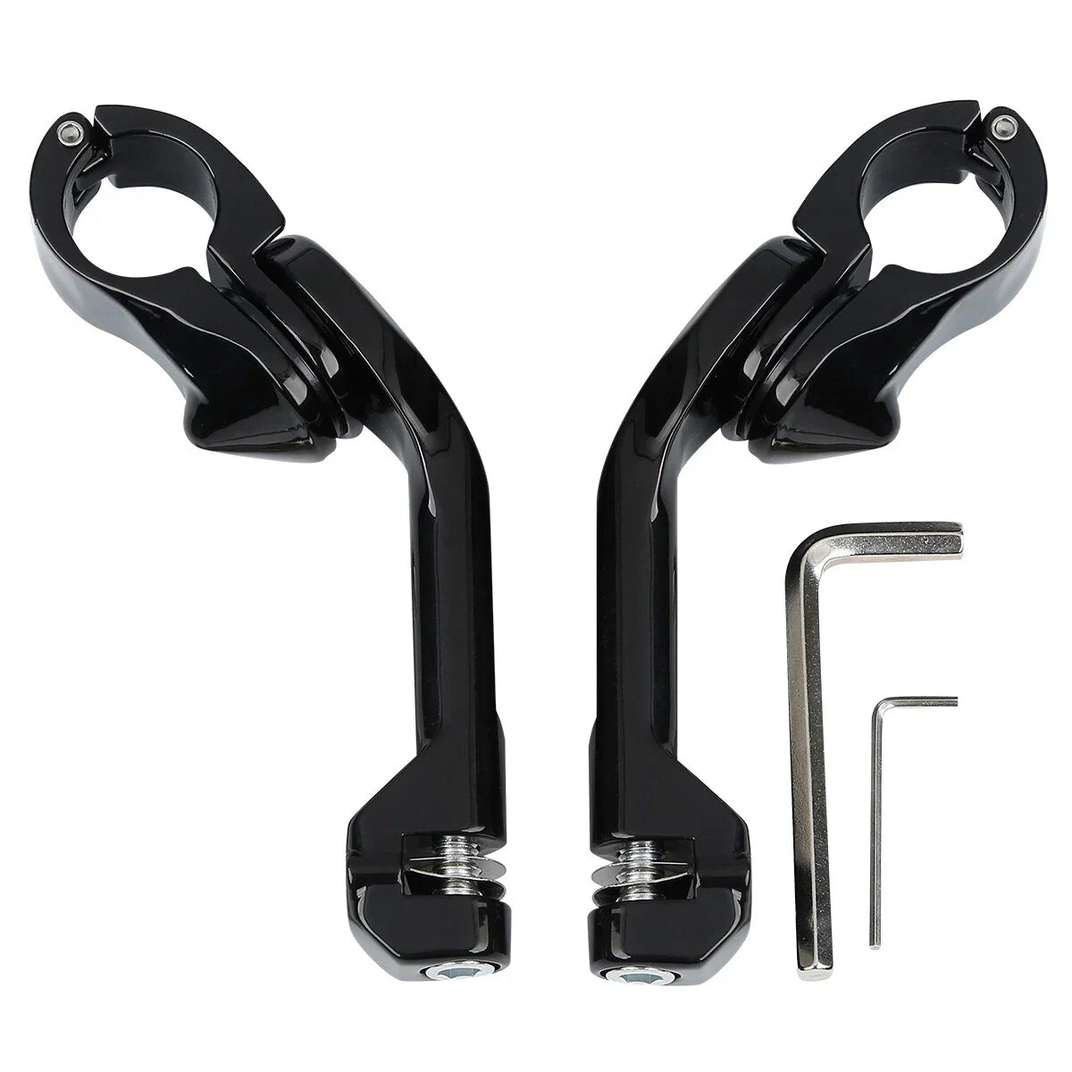 1 1/4" Angled Adjustable Highway Footpeg Mount for Harley