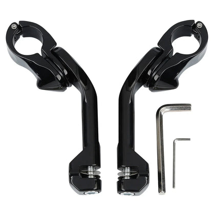 1 1/4" Angled Adjustable Highway Footpeg Mount for Harley