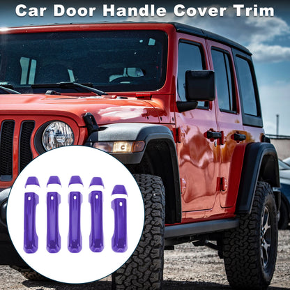 Door Handle Cover Trim for Jeep Wrangler JL (2018–2023) - Purple