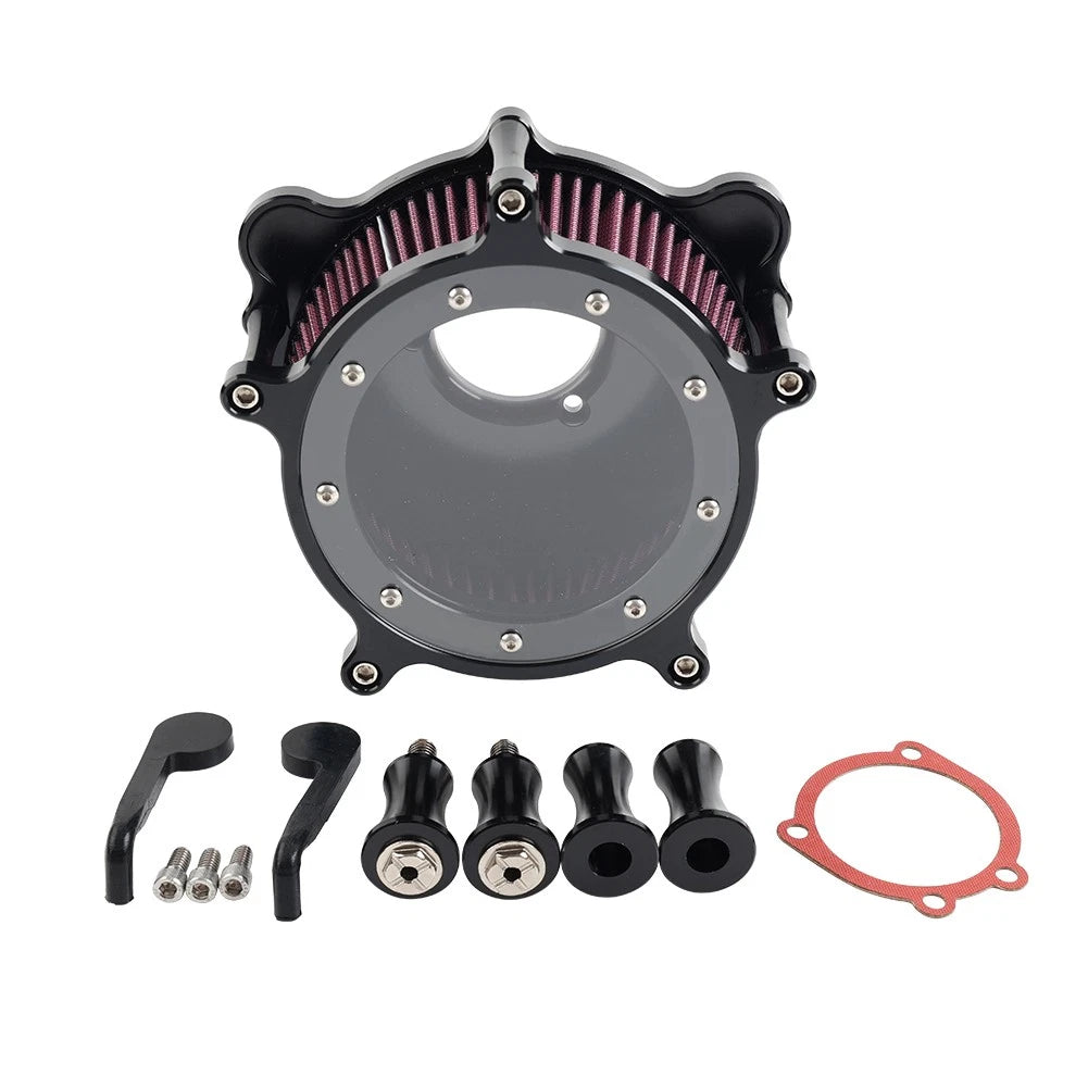 Air Cleaner Intake Filter Kit for Harley Dyna Softail Fat Boy Electra Glide (2000–2023)