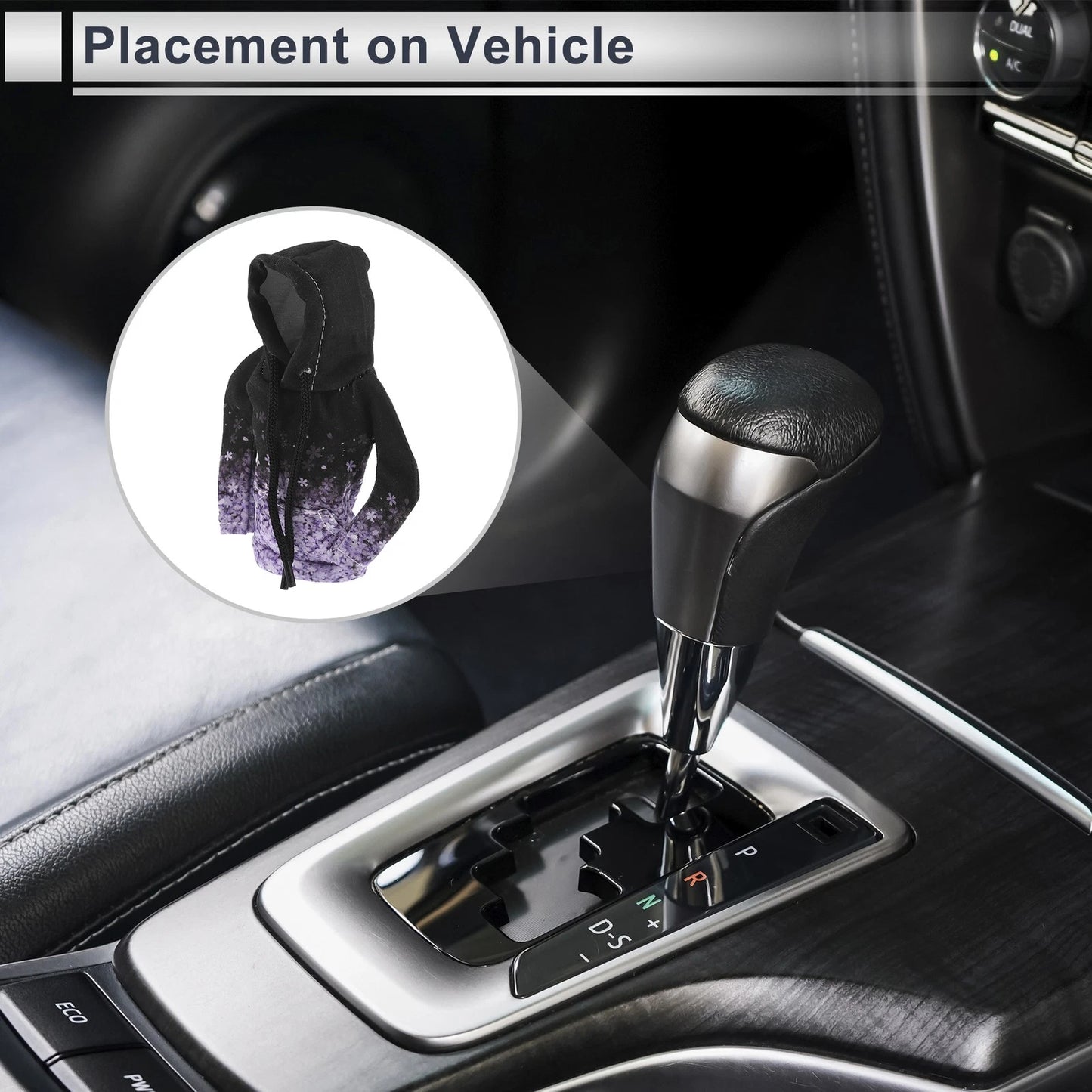 Gear Shift Knob Cover for Car (Black)