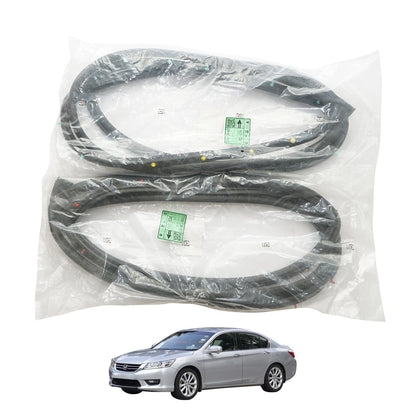 Set of 4 Front Door Weatherstrips for Honda Accord Sedan (2013–2017)