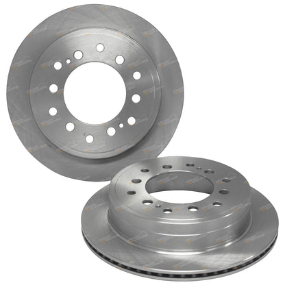 2 Rear Brake Rotors for Toyota Landcruiser Prado (2002–2005)