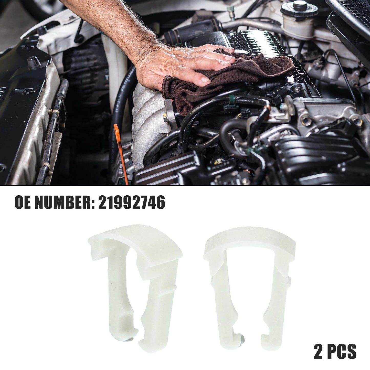 2 Pcs Fuel Line Retaining Clip for Chevrolet Silverado (2014–2019)