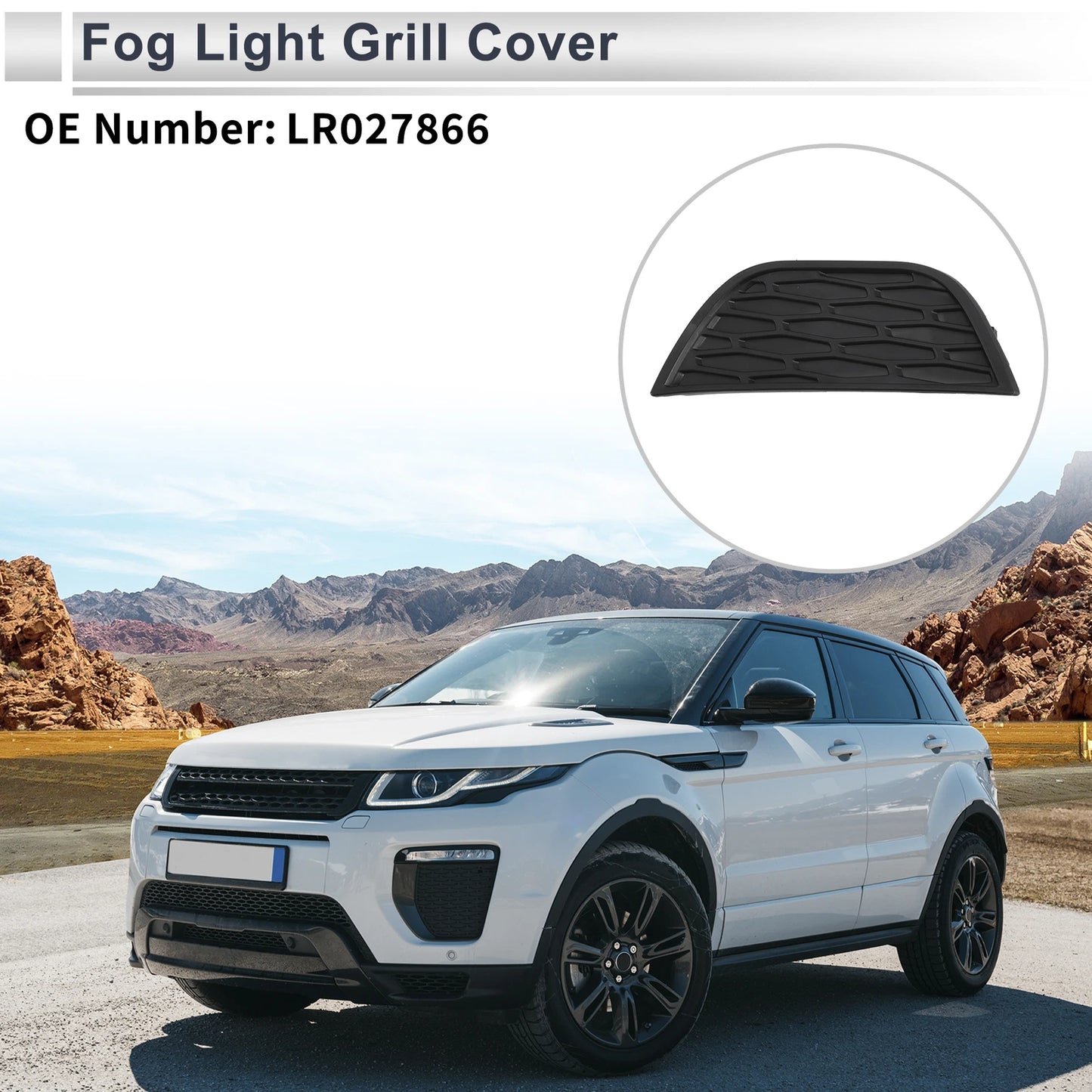 1 Pc Fog Light Grill for Range Rover Evoque (2012–2017) No.LR027866