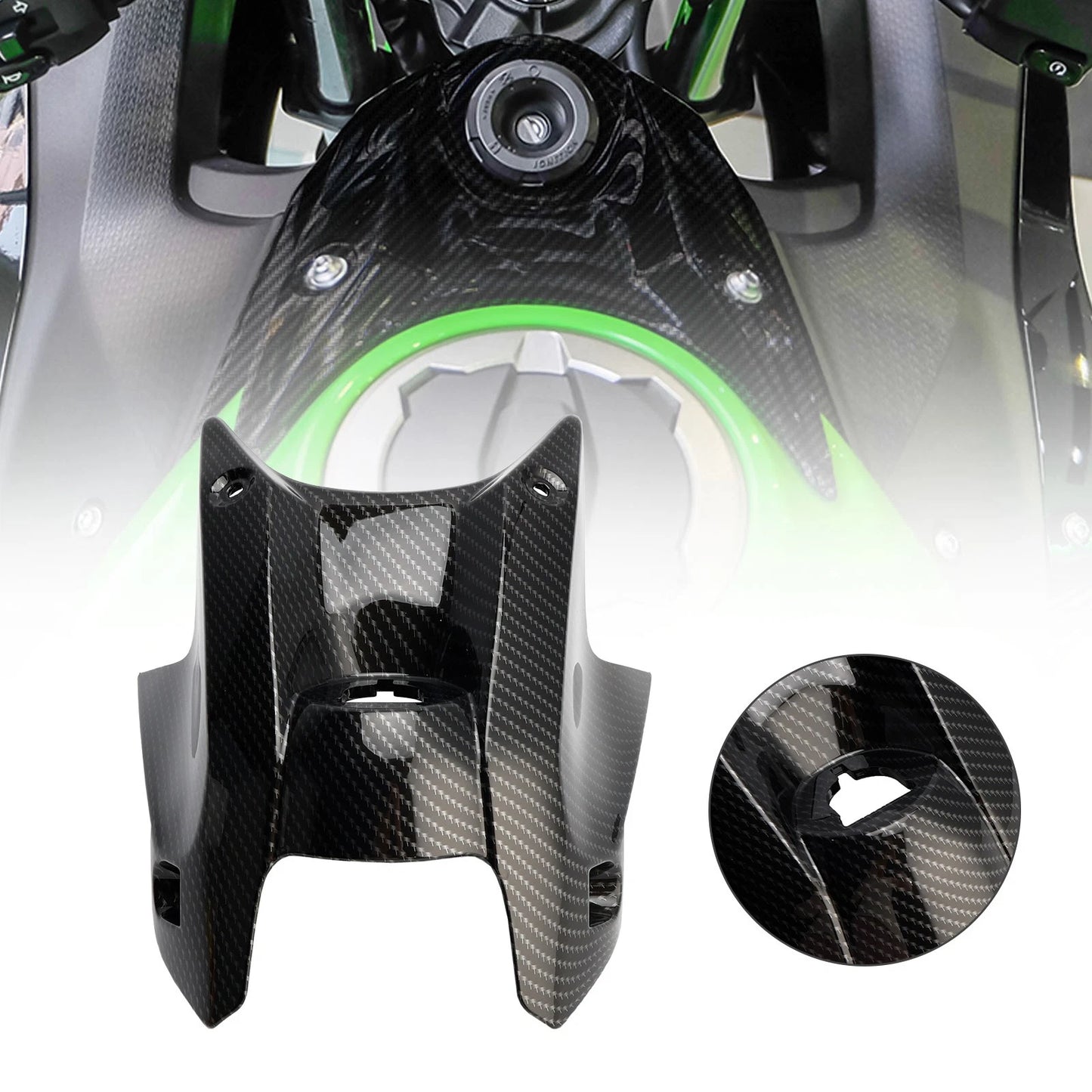 ABS Ignition Switch Tank Cover for Kawasaki Ninja 650 Z650 (2017–2020)