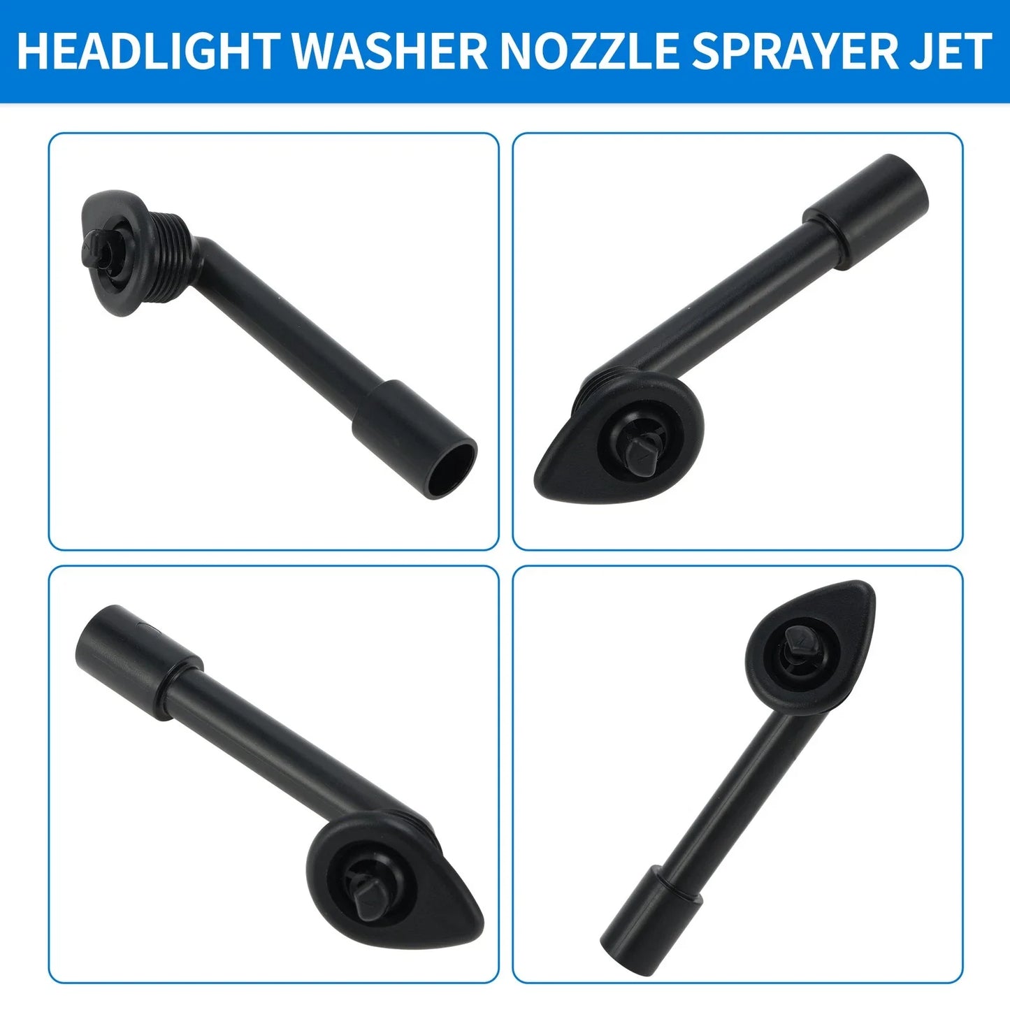 Left Right Side Headlight Washer Nozzles for Porsche 911 (1978-1986)