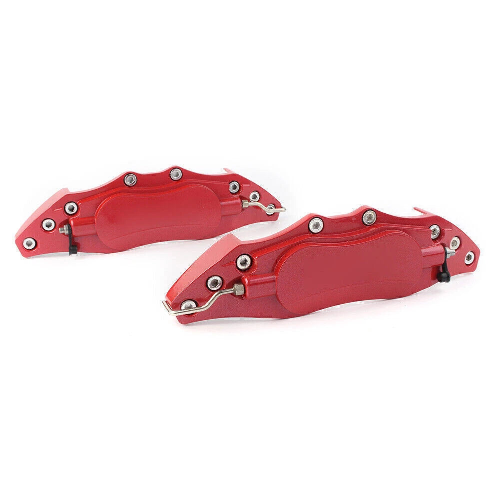 3D Metal Brake Caliper Covers for Universal Front & Rear Car Red