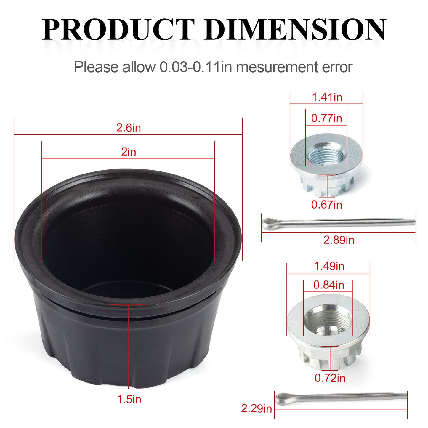 Set of 2 Front Rear Wheel Center Caps for Honda Rancher 350 (2000–2006)