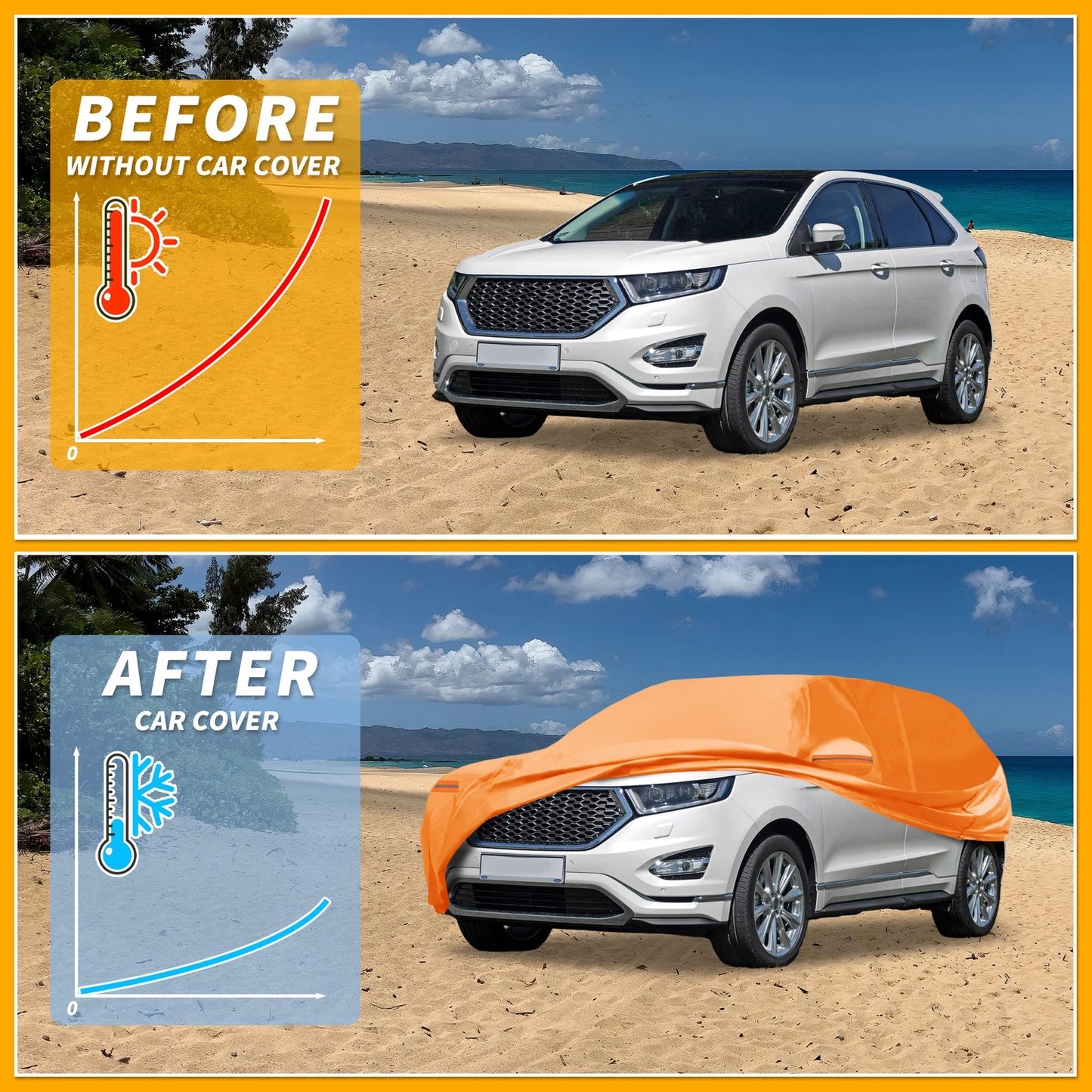 Waterproof All Weather Car Cover for Ford Edge