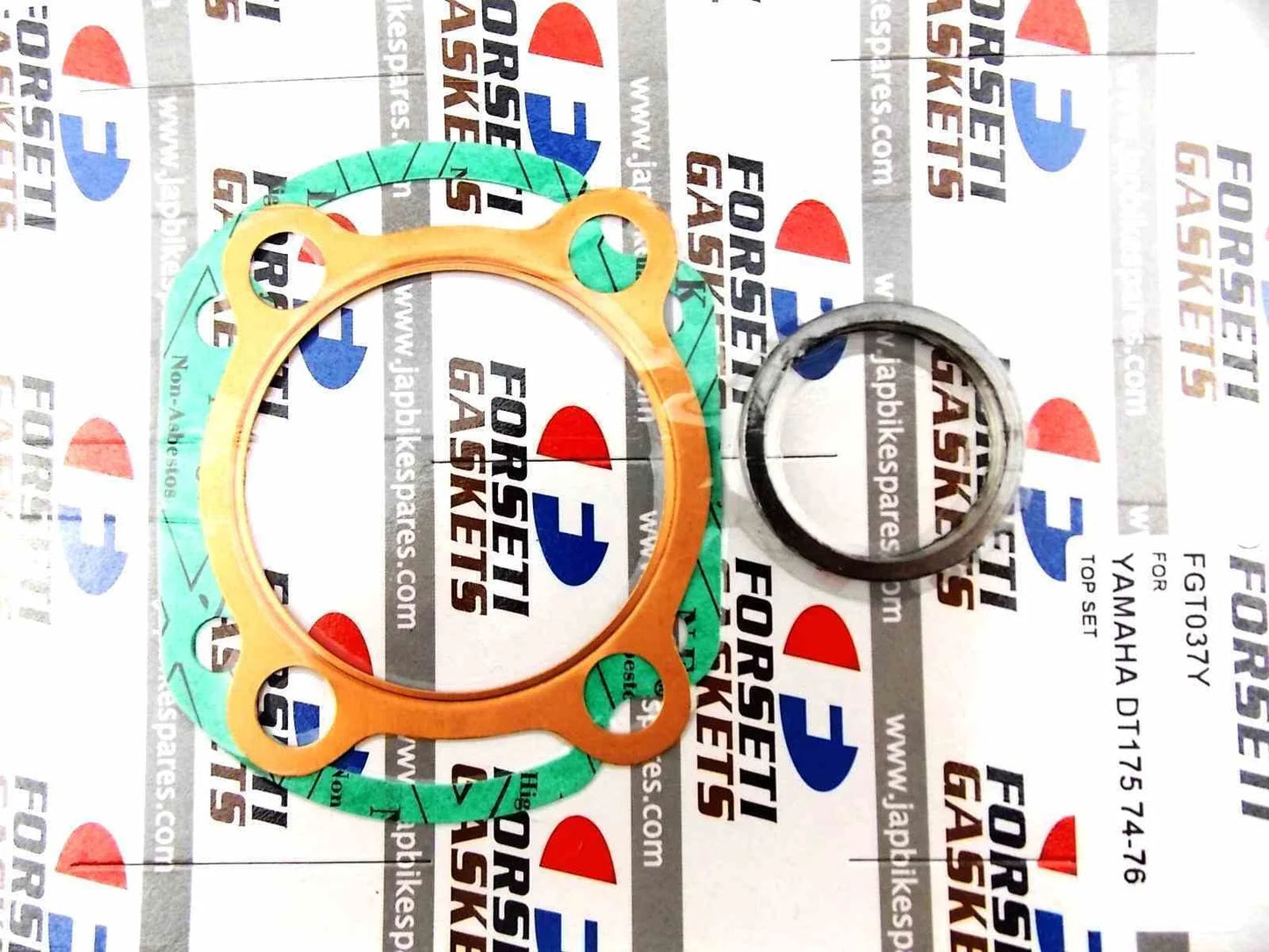 FORSETI Top End Kit 66mm Piston Rings Gasket for YAMAHA DT175 (1974-1976)