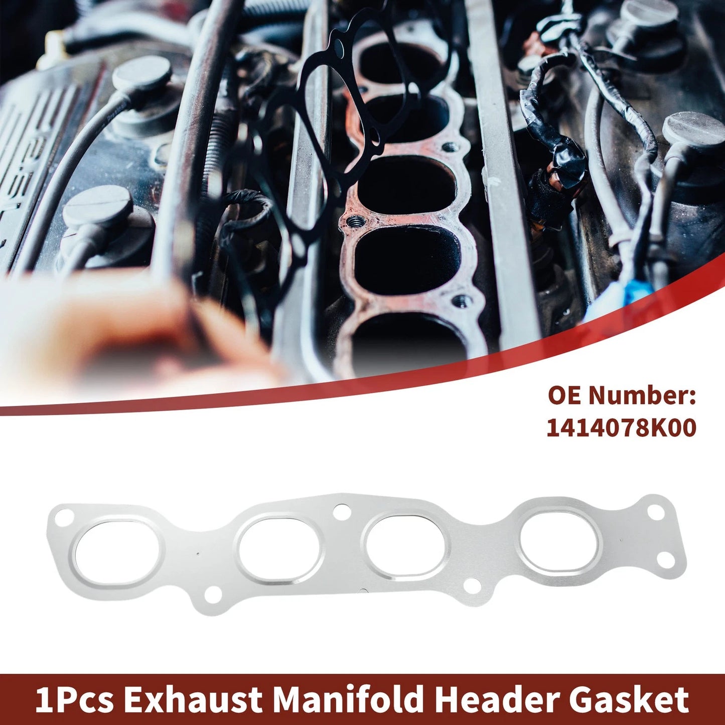 Exhaust Manifold Header Gasket for Suzuki Grand Vitara (2008–2021) No. 1414078K00