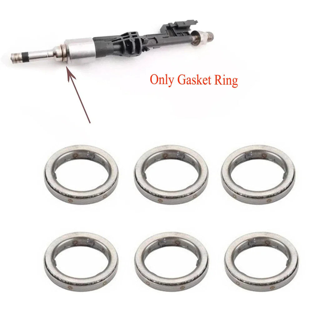 6Pcs O-Rings for BMW E90 E92 F30 Injector Solenoid Sealing (2007-2013)