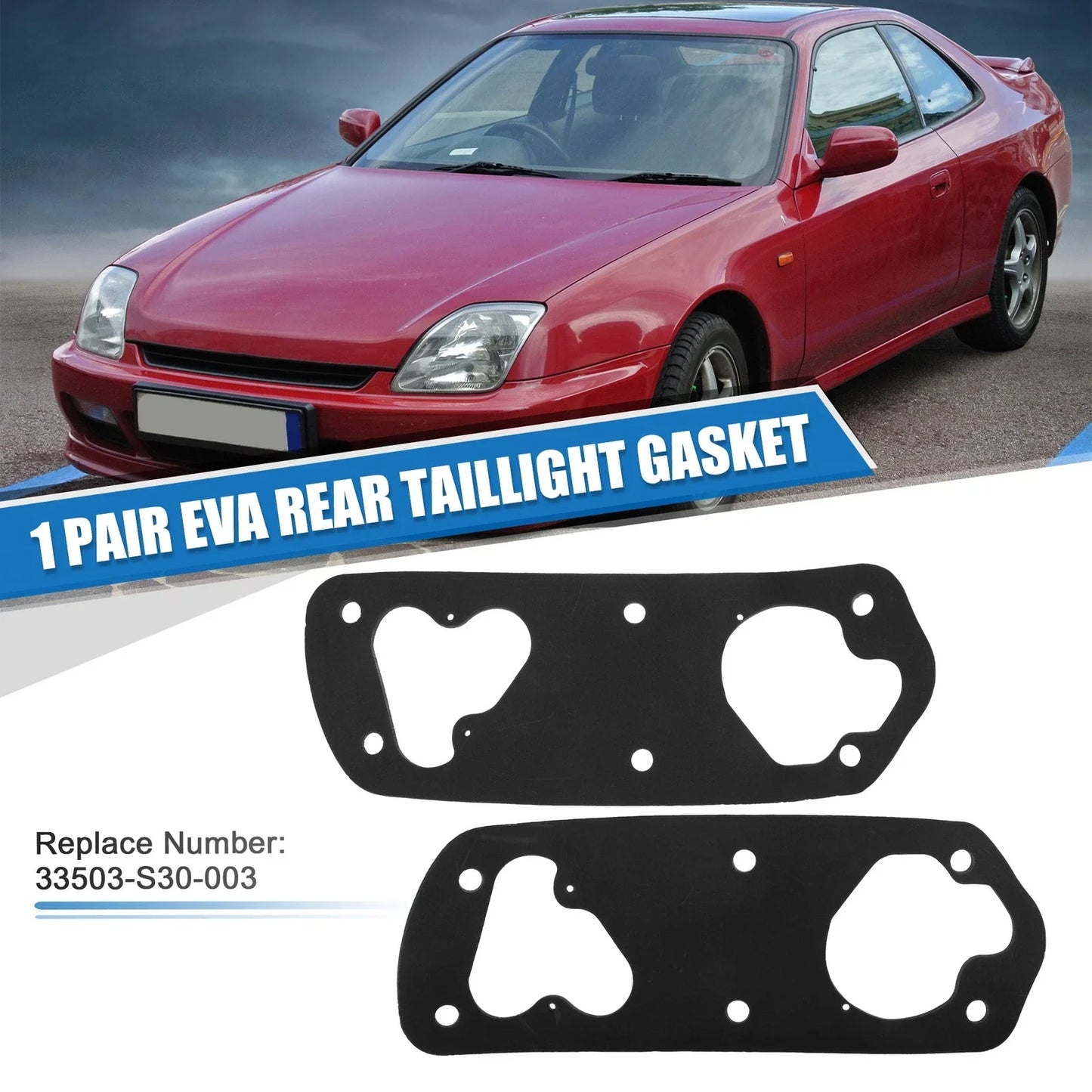EVA Rear Taillight Gaskets for Honda Prelude (1997-2001) - 1 Pair