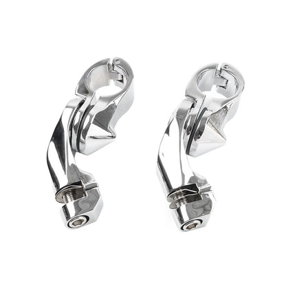 1-1/4 Highway Engine Guard Short Angled Foot Pegs for Harley Iron XL 883 (2011–2023)