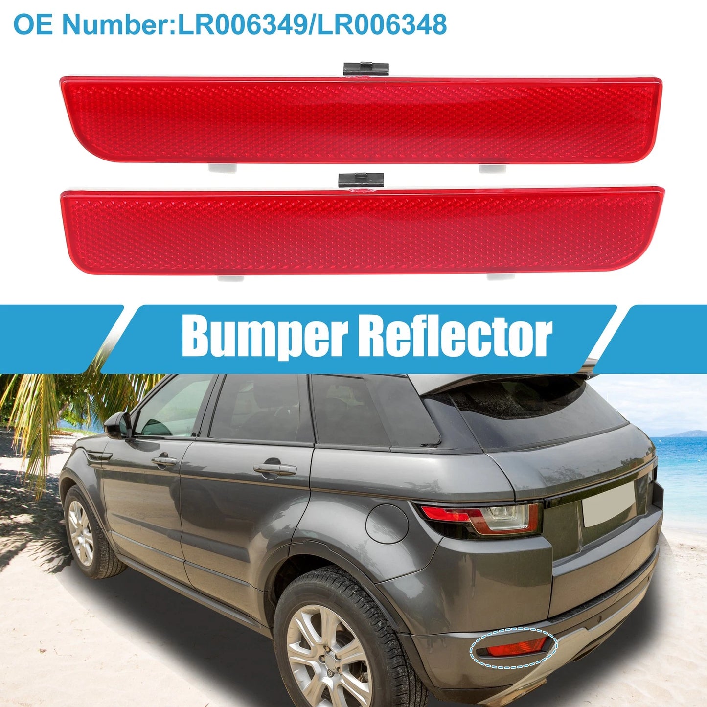 1 Pair Rear Left Reflector Strip No.LR006349 for Land Rover Range Rover