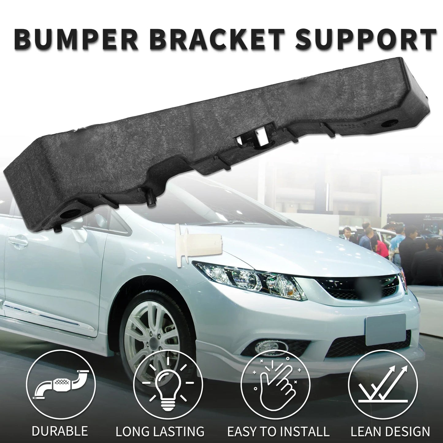 Right Front Bumper Retainer Bracket for Hyundai Accent (2006-2011)